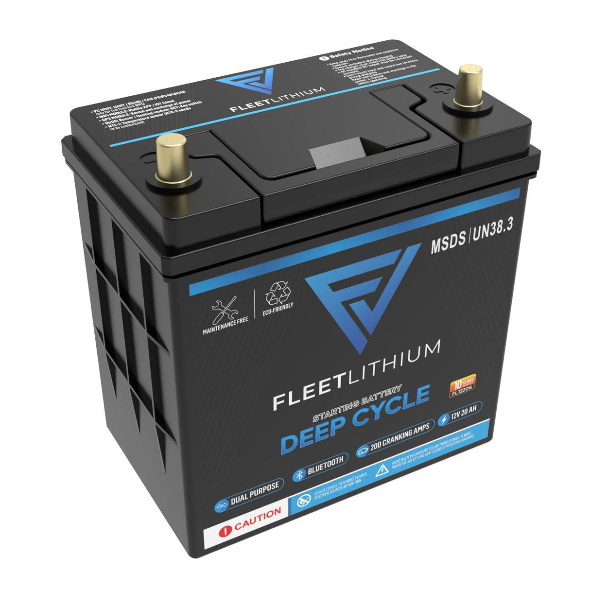 BlueMax Marine 12V 20Ah Group U1 LiFePO4 Battery