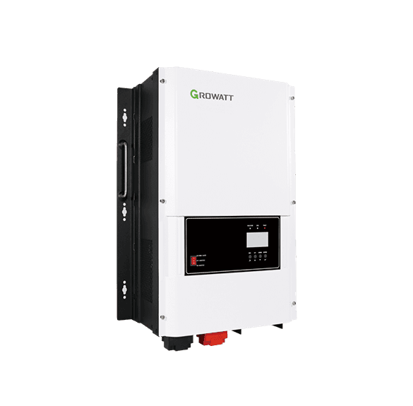 Fleet Lithium 48v Off-Grid Solar Inverter / Charger with 48V Battery Bundle, showing the Growatt inverter unit.