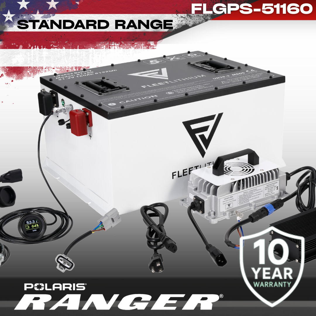 Fleet Lithium 51 Volt Battery Bundle for Polaris Ranger EV (2010–2021)
