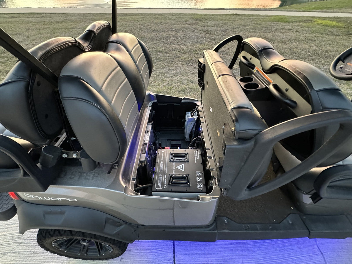 Fleet 105Ah lithium conversion installed in a 2020 Club Car Onward