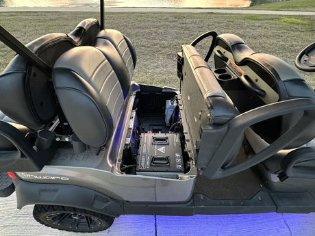 Fleet 105Ah lithium conversion installed in a 2020 Club Car Onward