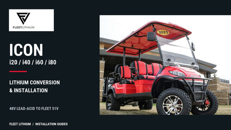 ICON i60 before conversion with Fleet Lithium installation guide title