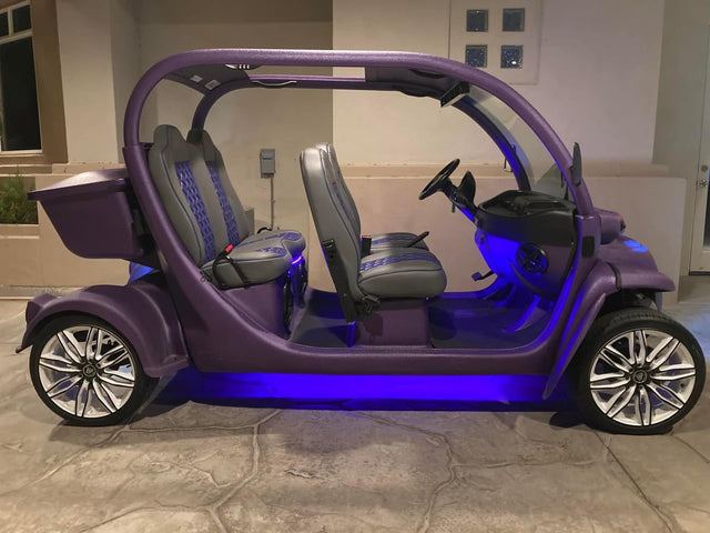 GEM LSV (1999-2004) (72V) Fleet Lithium Conversion Kit - Fleet Lithium battery installed under the seat in the factory battery bay