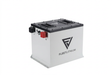 38V 105Ah Fleet Lithium Battery — NexGen BMS, white cube battery with black terminals and FleetLithium logo