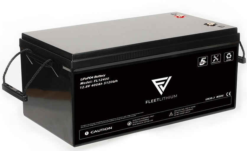 12V 400 AH Fleet Lithium Marine Battery for RV, Boats, Solar