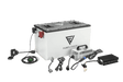 Fleet Lithium Epic Carts E40 / E40L / E60 / E60L (2022-2025) (72V) Fleet Lithium Conversion Kit showing all included components: battery, charger, bracket kit, AC power connector, cable set, and digital state-of-charge gauge.