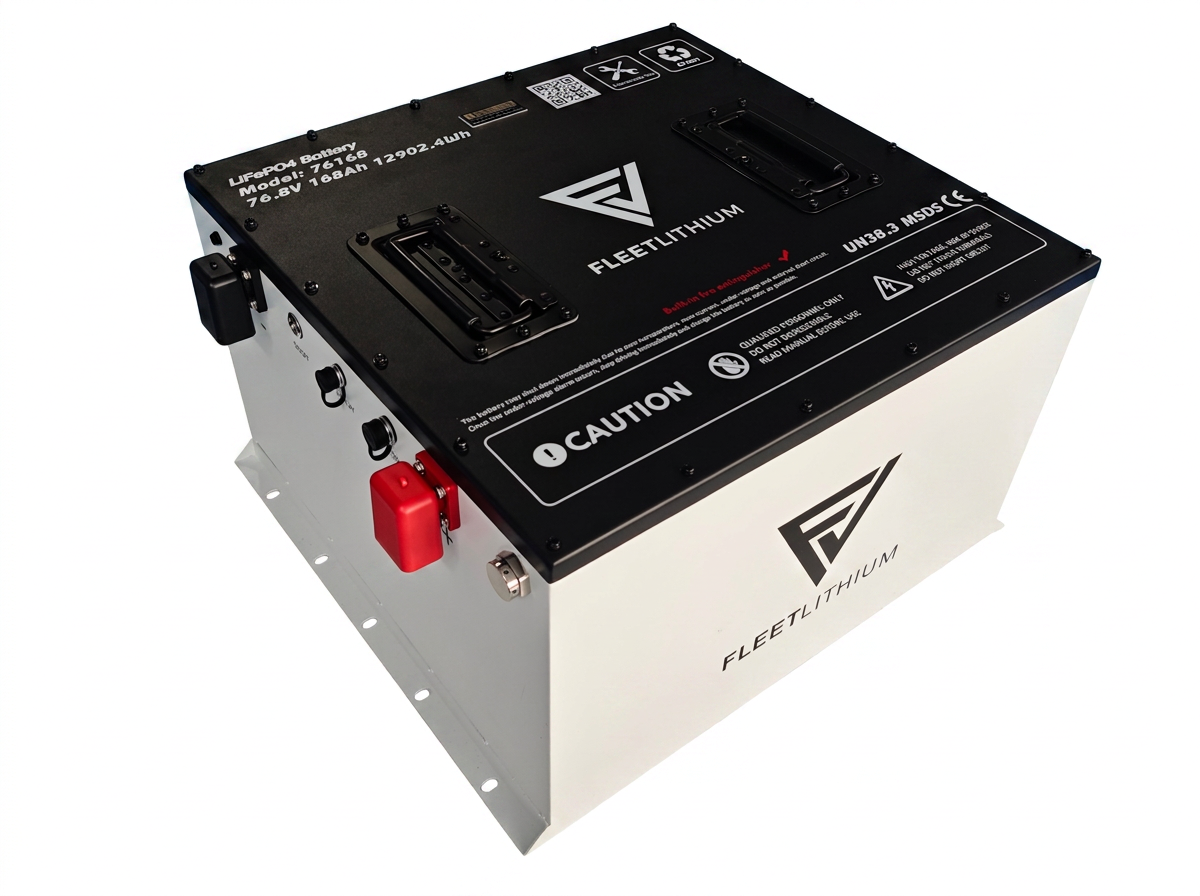 Fleet Lithium 76.8V 168Ah Fleet Lithium Battery — NexGen BMS with red breaker switch