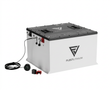 Fleet Lithium 76.8V 168Ah Fleet Lithium Battery Bundle — NexGen BMS with charging cable, voltage meter, and terminal covers, showcasing the overall product bundle from an angle.
