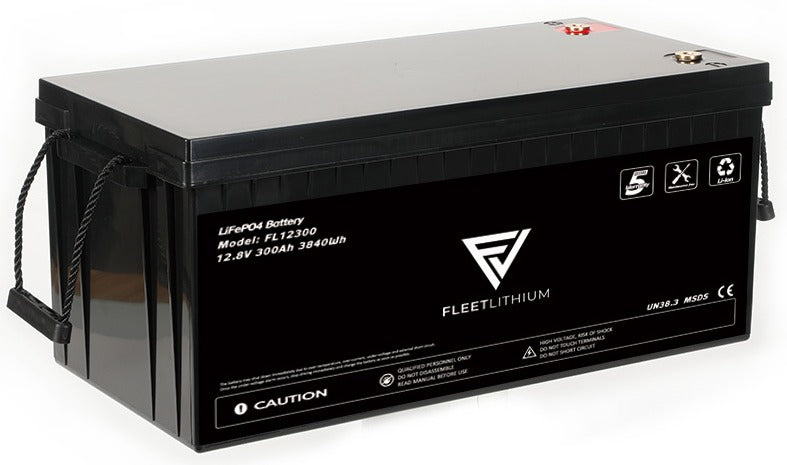 12V 300 AH Fleet Lithium Marine Battery for RV, Boats, Solar