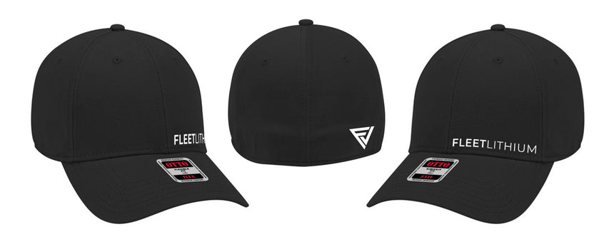 Black Flex Fit Fleet Lithium Baseball Cap