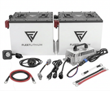 Fleet Lithium 72V battery conversion kit for Bad Boy Recoil - installed side view