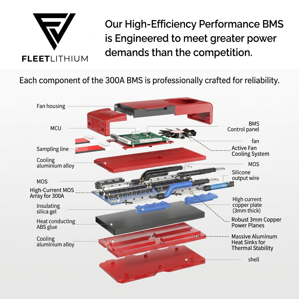 Fleet Lithium 72V conversion kit for Bad Boy Recoil - top view highlighting components
