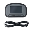 Gray and black digital 5" LCD cluster display with cable.