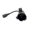 Fleet Lithium Club Car charge port receptacle with 120V pigtail lead for onboard charger
