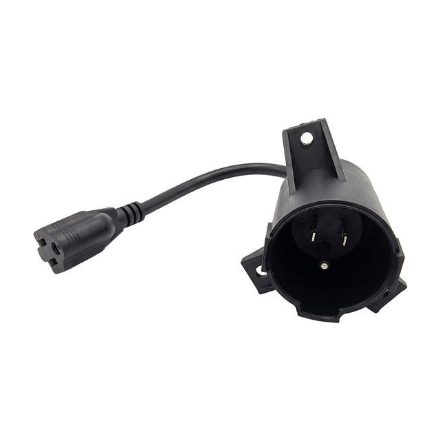 Fleet Lithium Club Car charge port receptacle with 120V pigtail lead for onboard charger