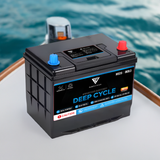 12V 100 AH Marine (Group 24) Deep Cycle Lithium Battery