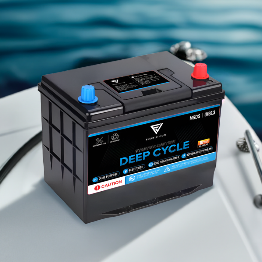 12V 100 AH Marine (Group 24) Deep Cycle Lithium Battery