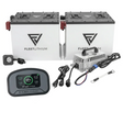 Fleet Lithium Advanced EV Advent 48V Lithium Battery Conversion Kit — Fleet Lithium with two batteries, a charger, and a display screen, showing a complete kit.