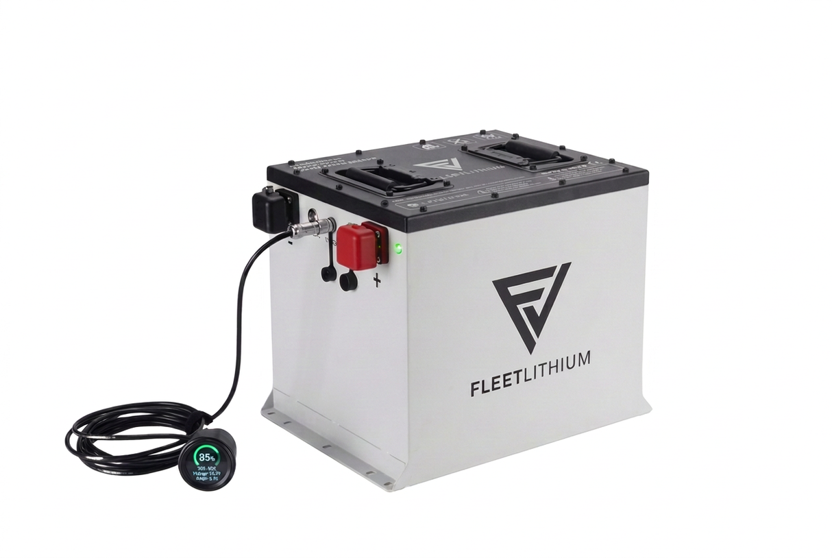 Motrec MP 240 2023-2026 36V Fleet Lithium Conversion Kit - 105Ah LiFePO4 battery bundle with charger, cables and mounting hardware
