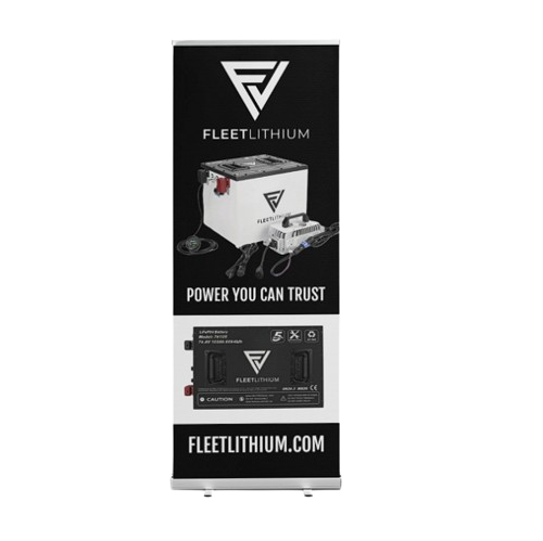 Fleet Lithium Retractable Pop-up Banner